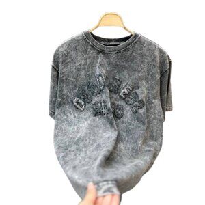 Tシャツ・カットソー Dsquared2 Washed Grey T-Shirt With Logo DSQUARED2 | Shirts | Dsquared2 Mens Washed Grey Tshirt With